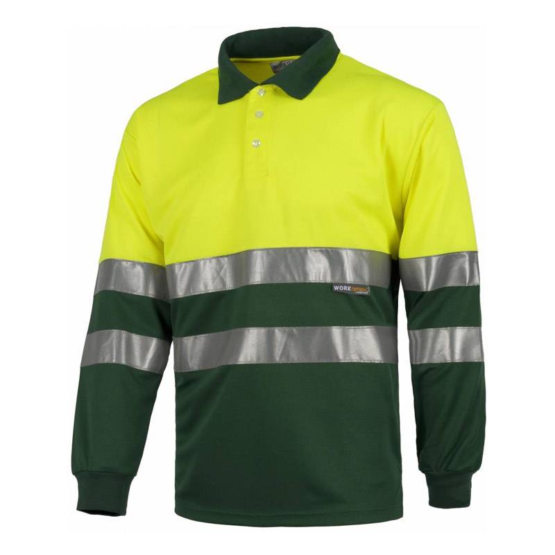 Polo combinado alta visibilidad manga larga