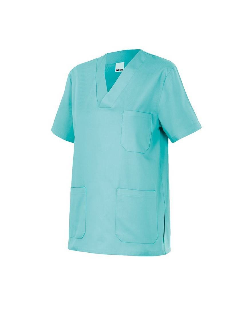 Camisola manga corta cuello pico Velilla 589