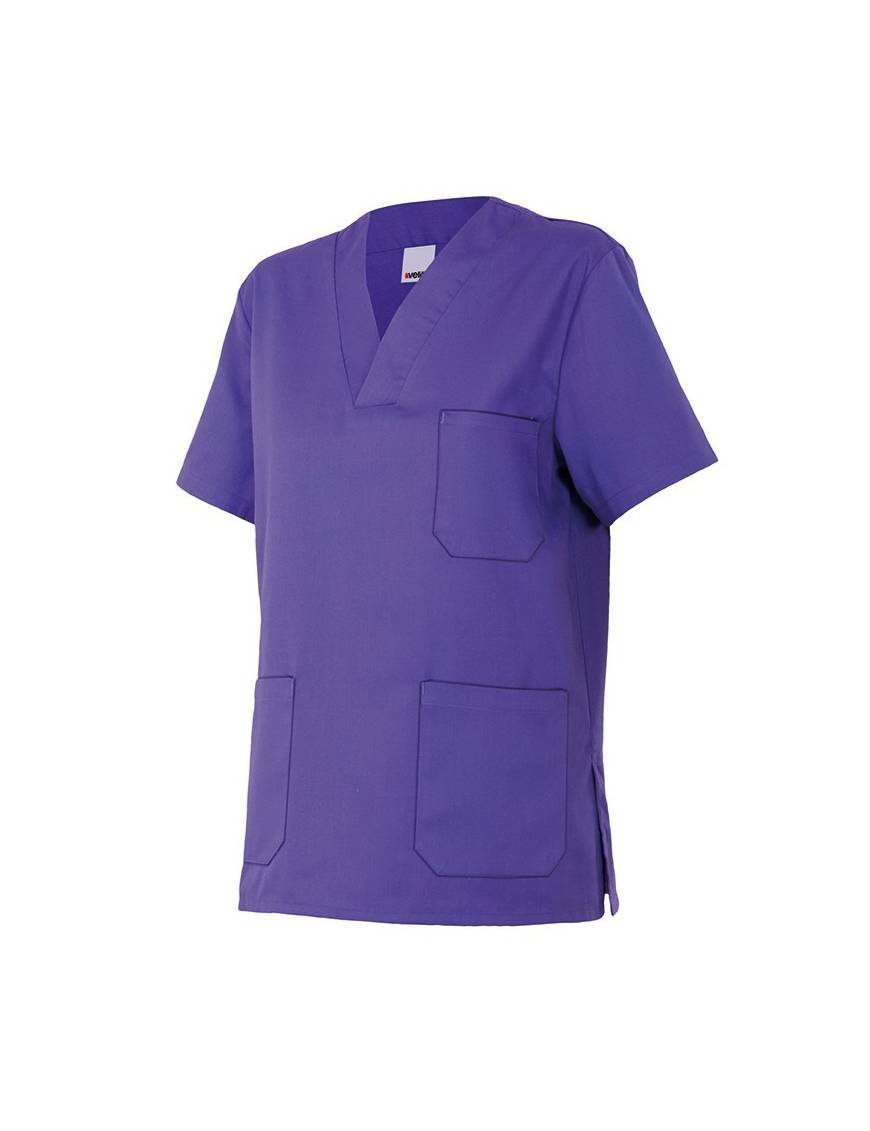 Camisola manga corta cuello pico Velilla 589