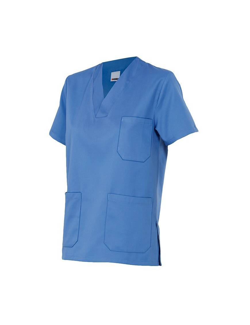 Camisola manga corta cuello pico Velilla 589