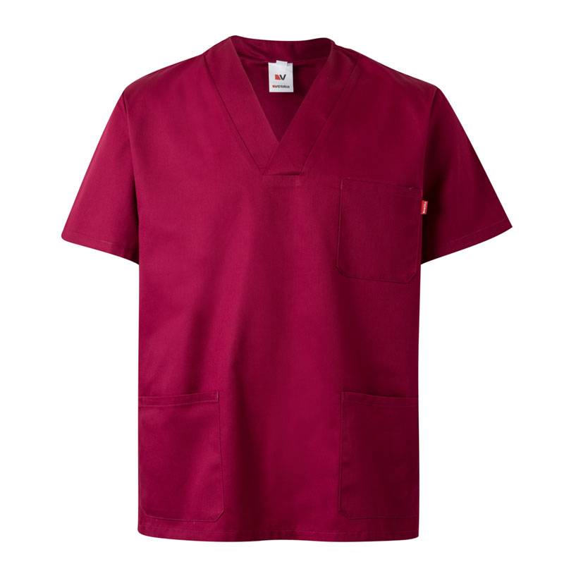 Camisola manga corta cuello pico Velilla 589