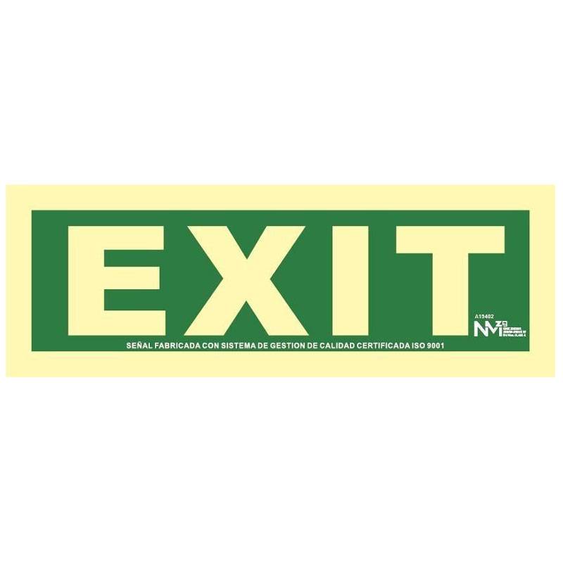 SEÑAL FOTOLUMINISCENTE EXIT CLASE B PVC