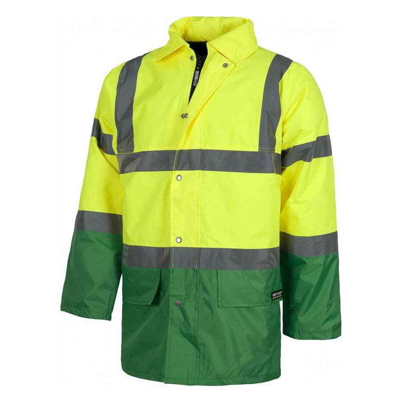 Parka impermeable bicolor alta visibilidad