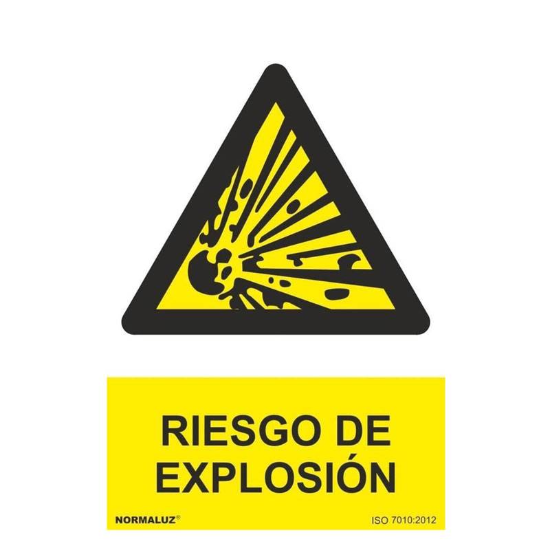 Señal peligro de explosión