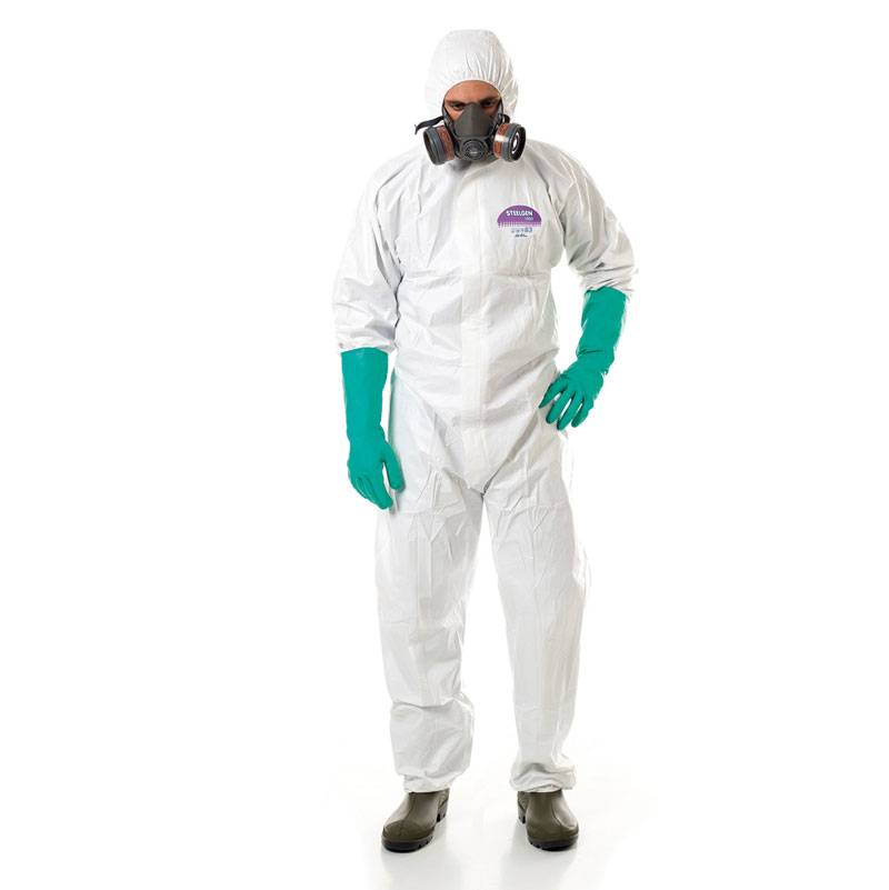 Buzo desechable para riesgos químicos Tipo 5 y 6