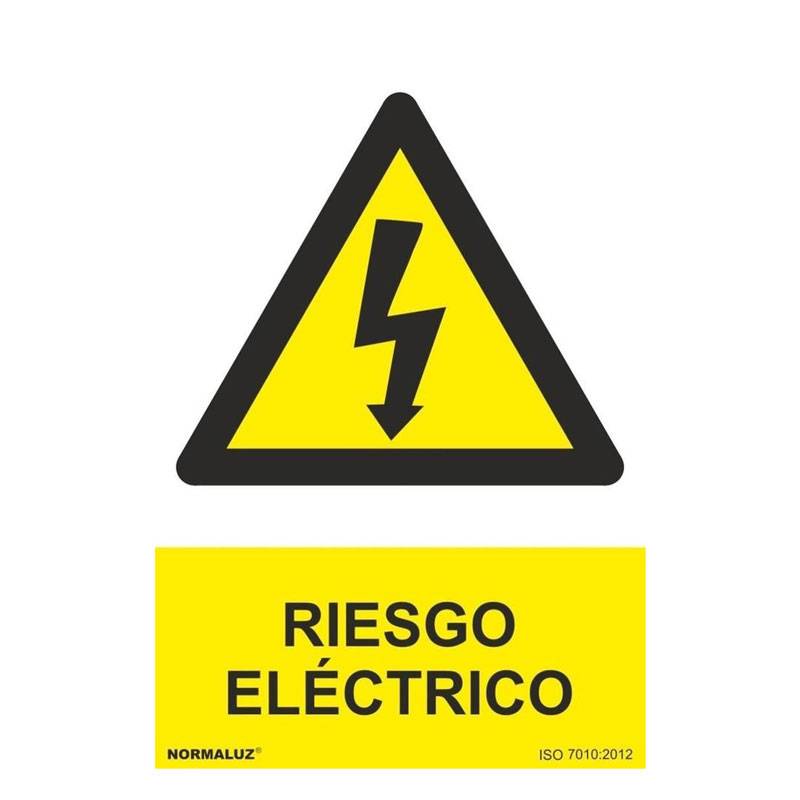 PLACA DE PERIGO ELÉTRICO EM PVC