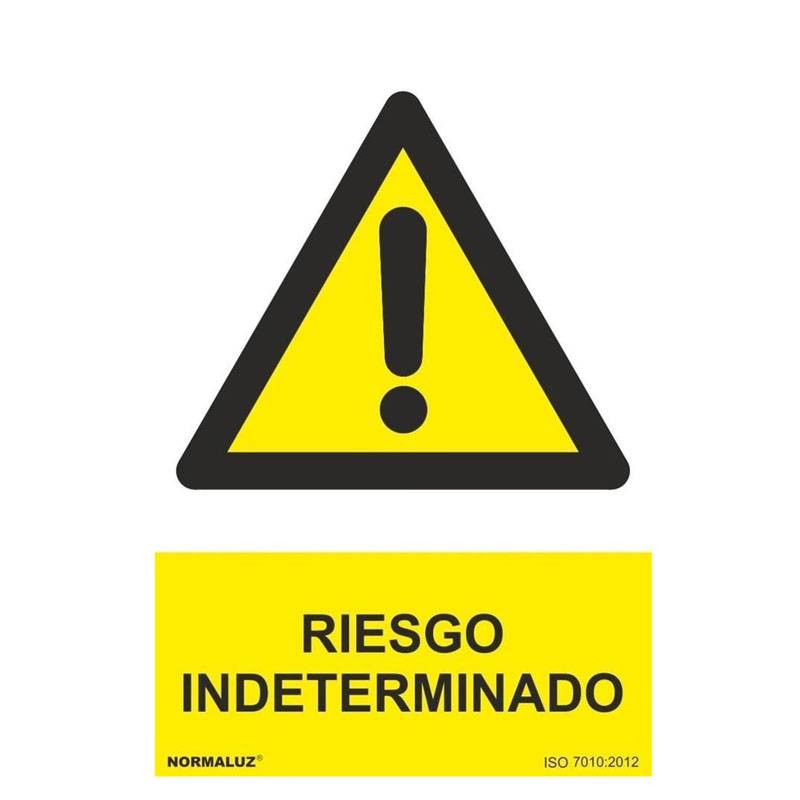 SEÑAL PELIGRO RIESGO INDETERMINADO PVC