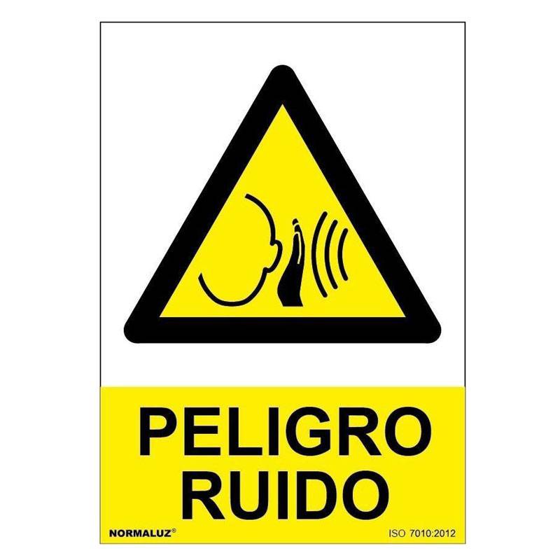 SEÑAL PELIGRO RUIDO PVC 0,7MM 210X300MM