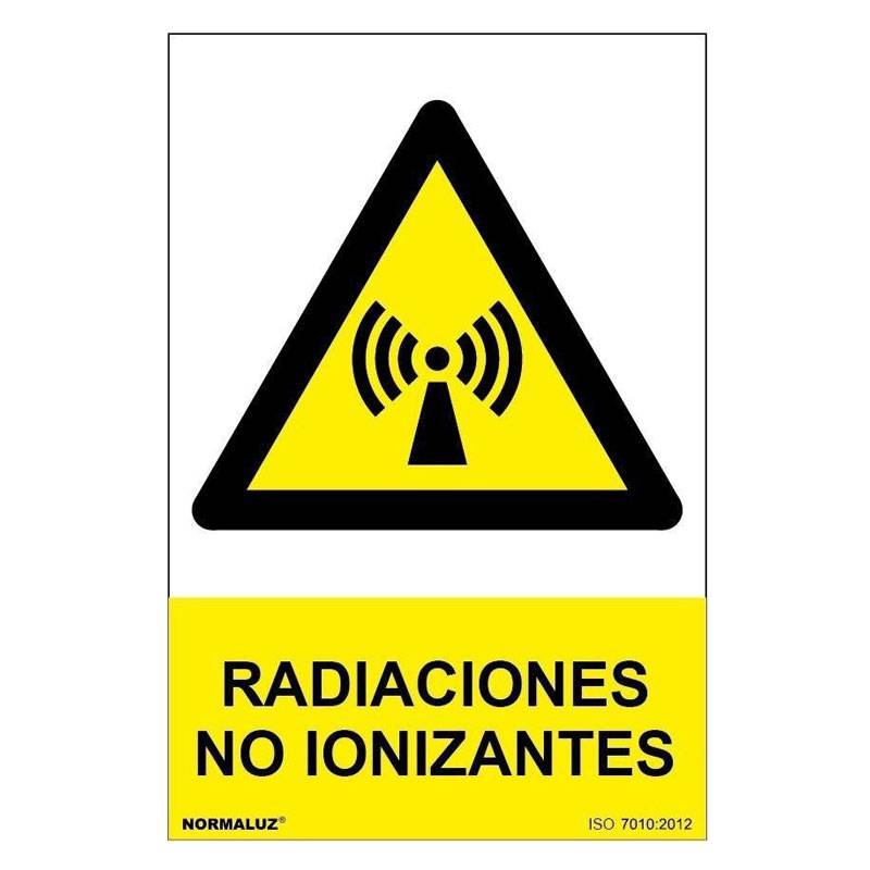 SEÑAL PELIGRO RADIACIONES NO IONIZANTES PVC