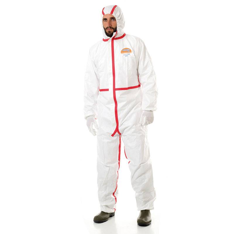 Buzo desechable riesgo químico Tipo 4, 5 y 6