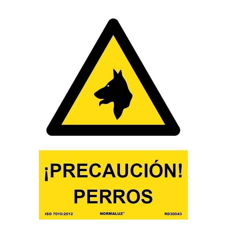 SEÑAL PELIGRO CUIDADO CON EL PERRO PVC