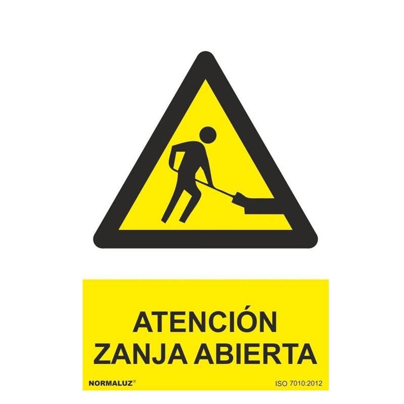 SEÑAL PELIGRO ZANJA ABIERTA PVC