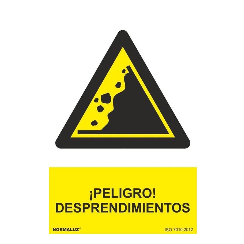 SEÑAL PELIGRO DESPRENDIMIENTO PVC