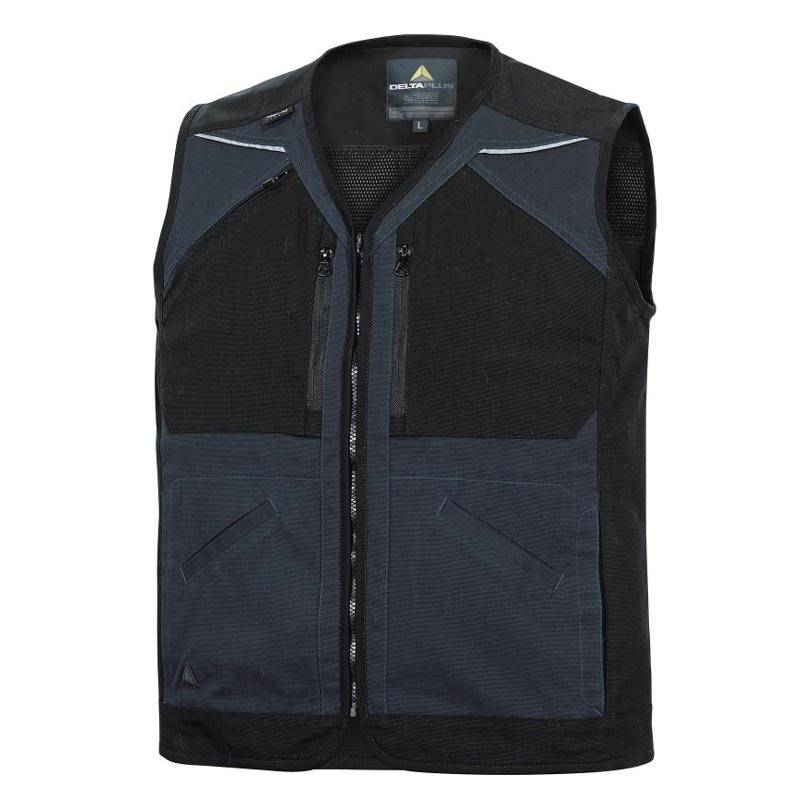 Chaleco de trabajo multibolsillos fino