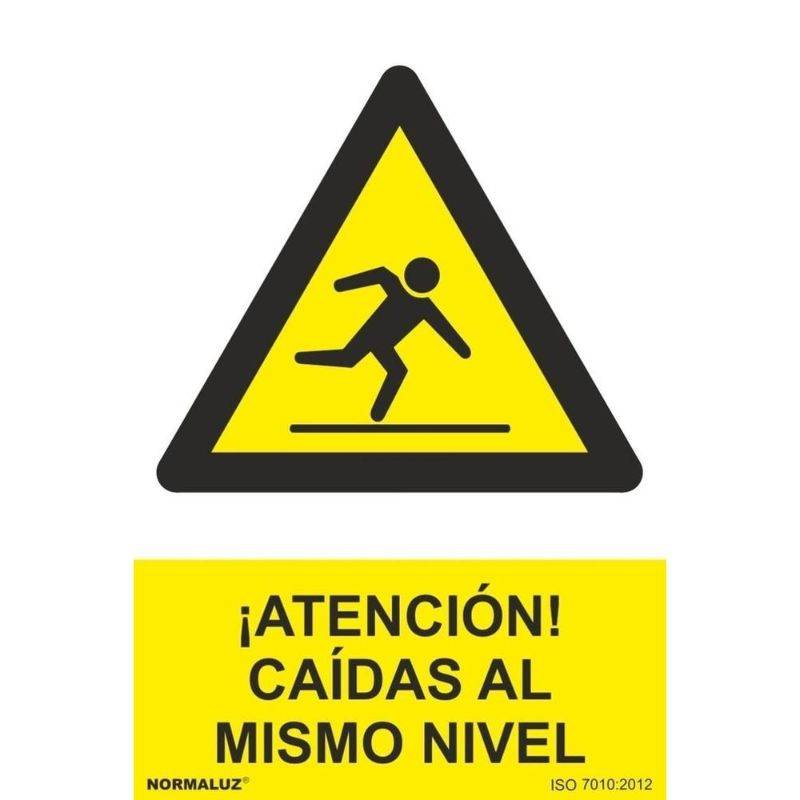 SEÑAL PELIGRO CAIDA MISMO NIVEL PVC