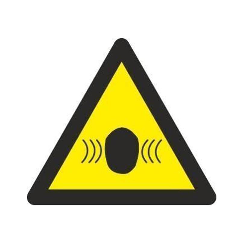 ADHESIVO TRIANGULAR PELIGRO RUIDO