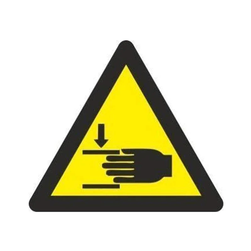 ADHESIVO TRIANGULAR RIESGO DE ATRAPAMIENTO 90MM LADO - Naisa Protección Laboral