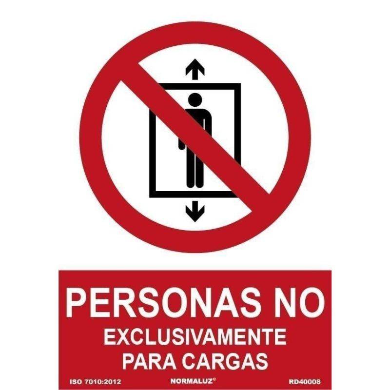 PLACA DE PROIBIDO ENTRADA APENAS PARA PESSOAS, CARGAS DE PVC