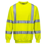 Sweatshirt com gola redonda de alta visibilidade