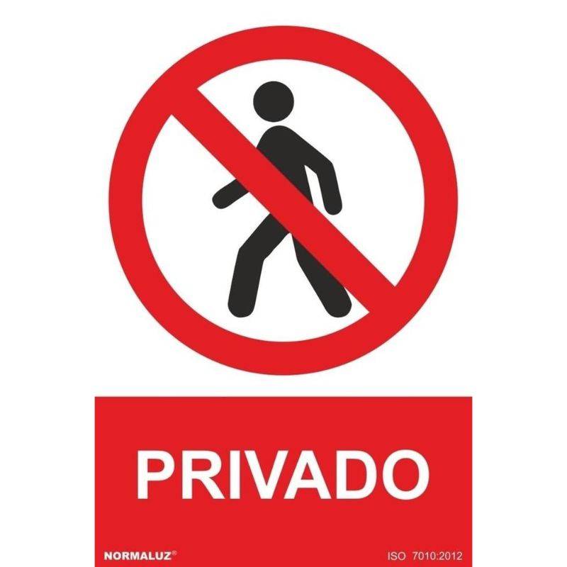 PLACA PRIVADA EM PVC