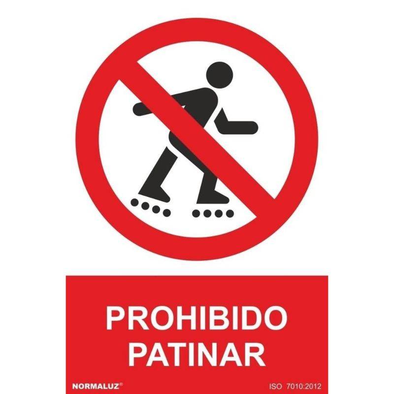 SEÑAL PROHIBIDO PATINAR PVC