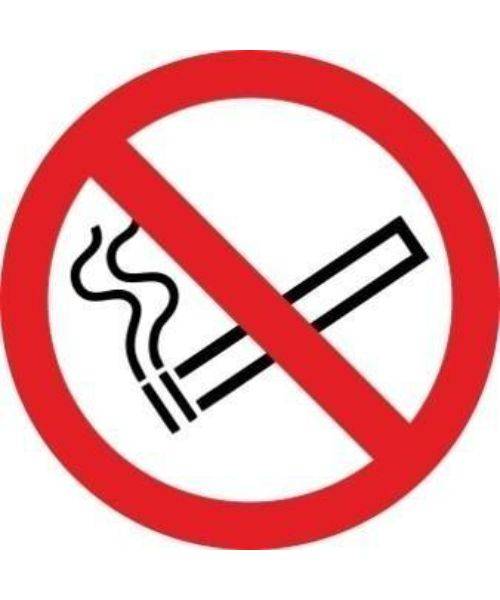 ADHESIVO REDONDO PROHIBIDO FUMAR 9CM