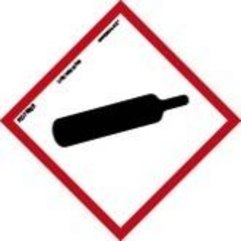 PLACA DE PRODUTO DE GÁS QUÍMICO EM PVC