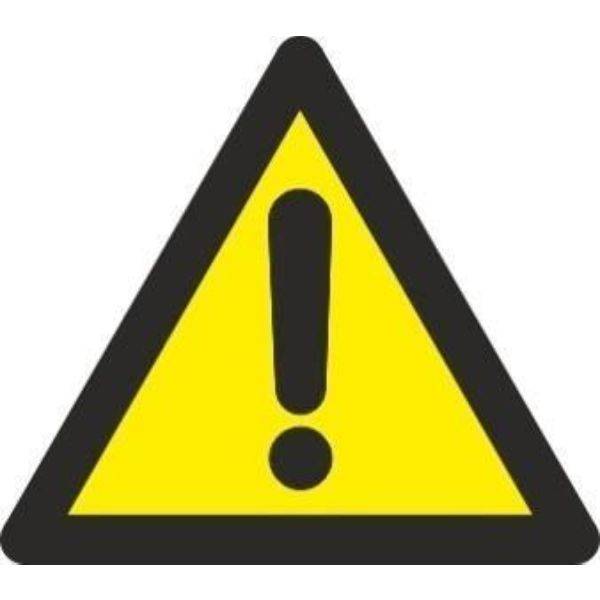 ADHESIVO TRIANGULAR RIESGO INDETERMINADO