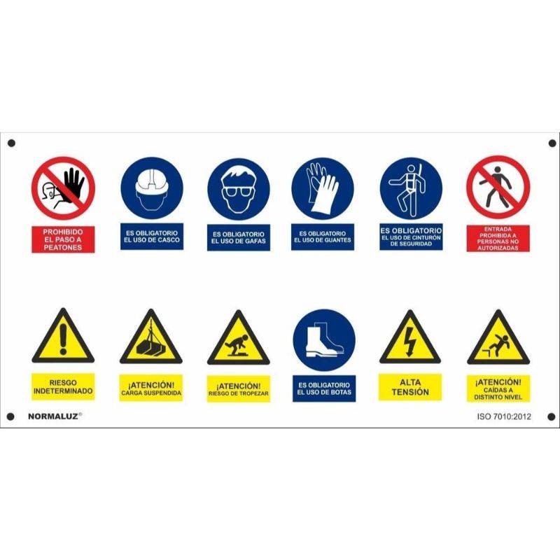 CARTEL MULTIPLE HORIZONTAL PVC