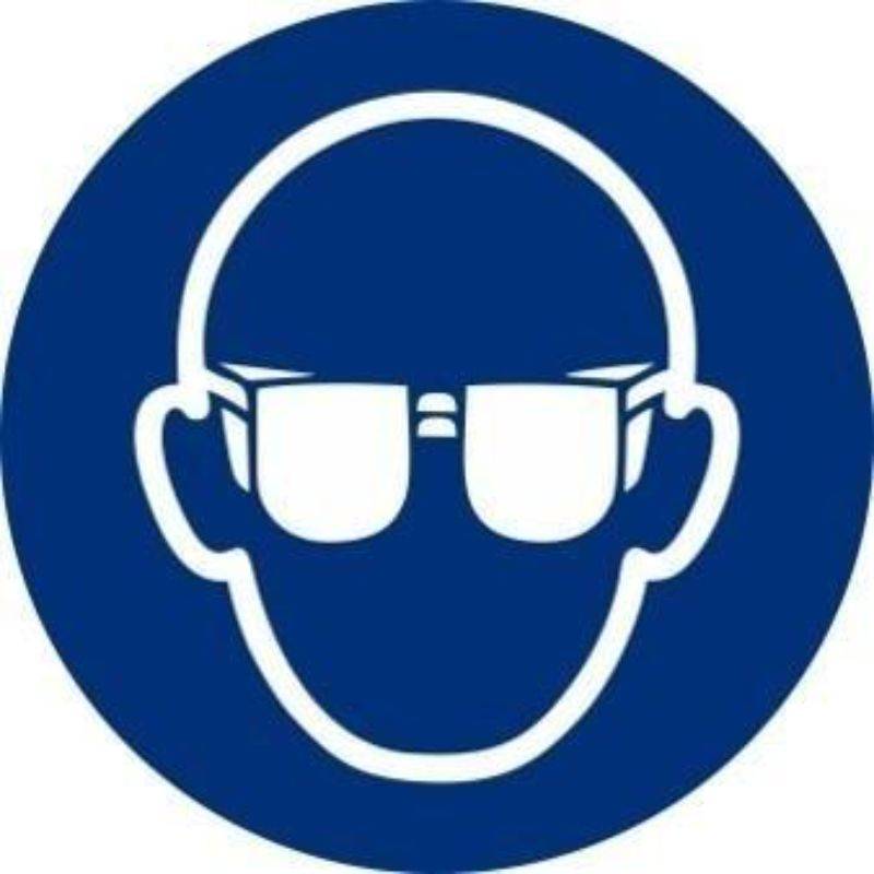 ADHESIVO CIRCULAR OBLIGATORIO GAFAS 9 CM