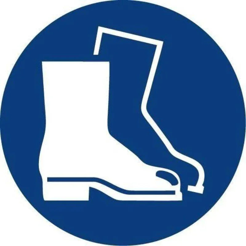 ADHESIVO CIRCULAR OBLIGATORIO BOTAS 9 CM - Naisa Protección Laboral