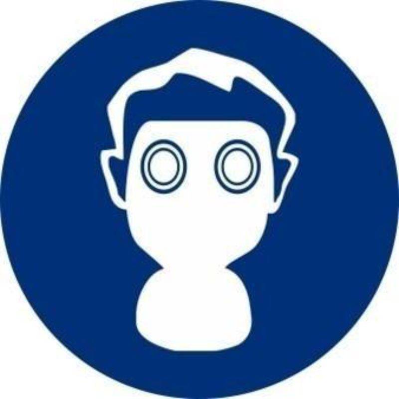 ADHESIVO CIRCULAR OBLIGATORIO MASCARA 9 CM