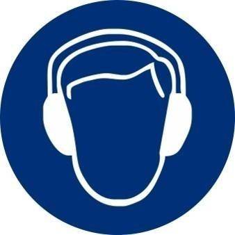 ADHESIVO CIRCULAR OBLIGATORIO PROTECCION ACUSTICA 9 CM