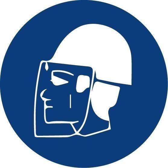 ADHESIVO CIRCULAR OBLIGATORIO PANTALLA 9 CM - Naisa Protección Laboral