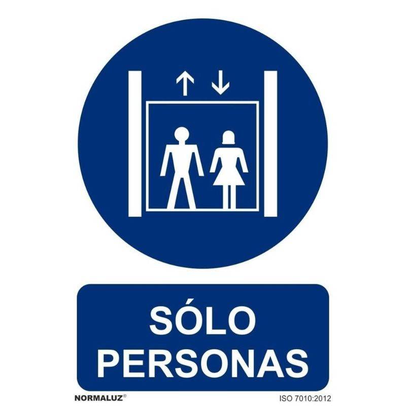 SEÑAL OBLIGATORIO SOLO PERSONAS PVC