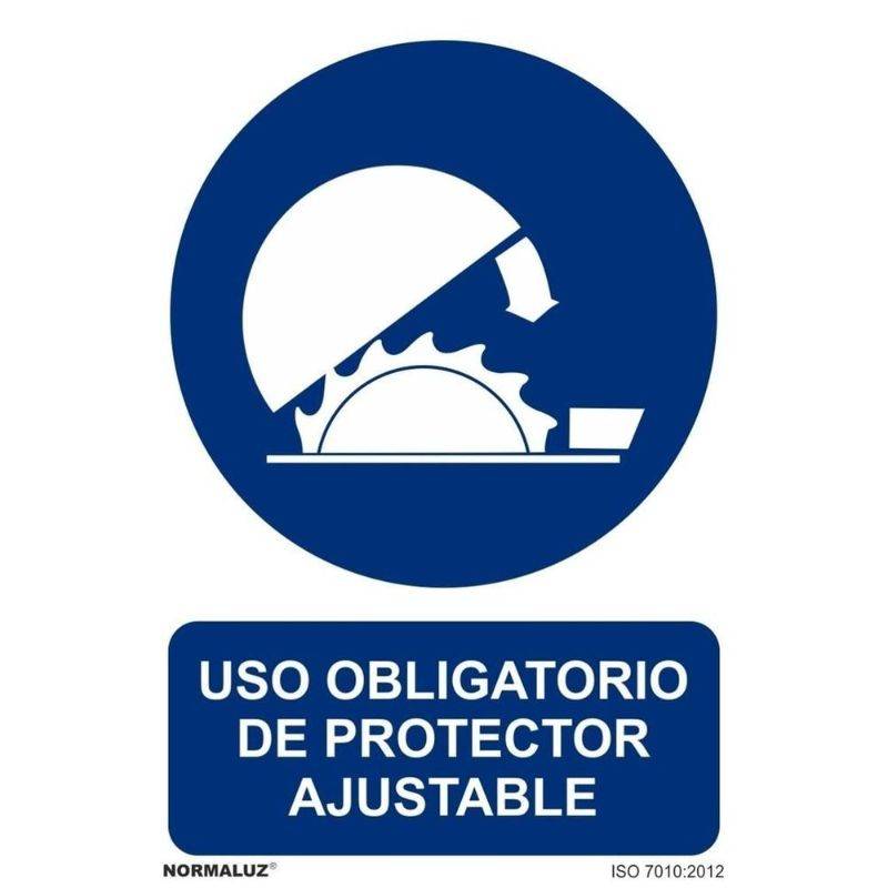 SEÑAL OBLIGATORIO PROTECCION AJUSTABLE PVC