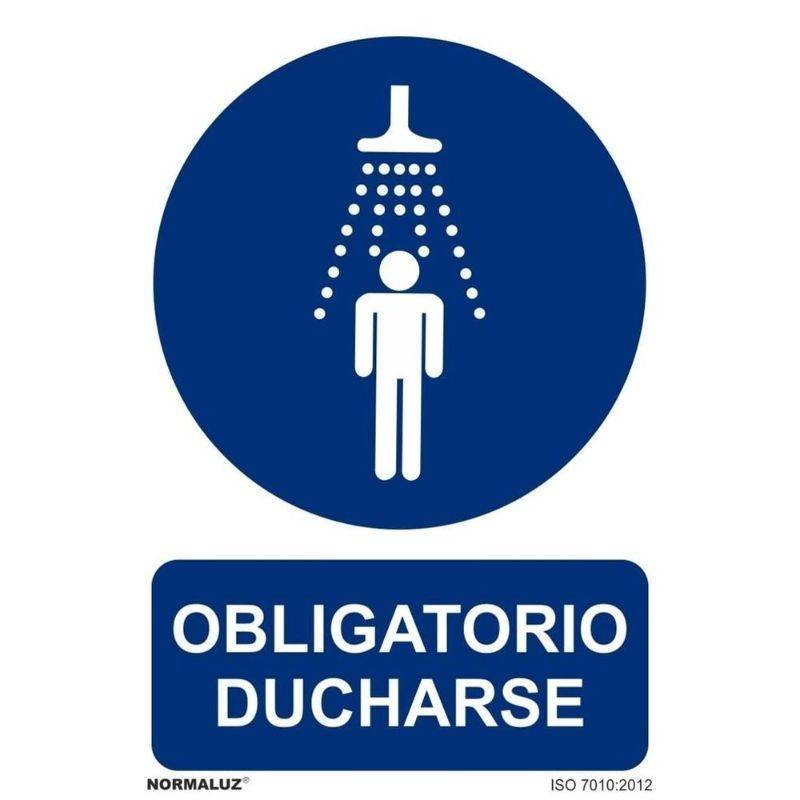 SEÑAL OBLIGATORIO DUCHARSE PVC