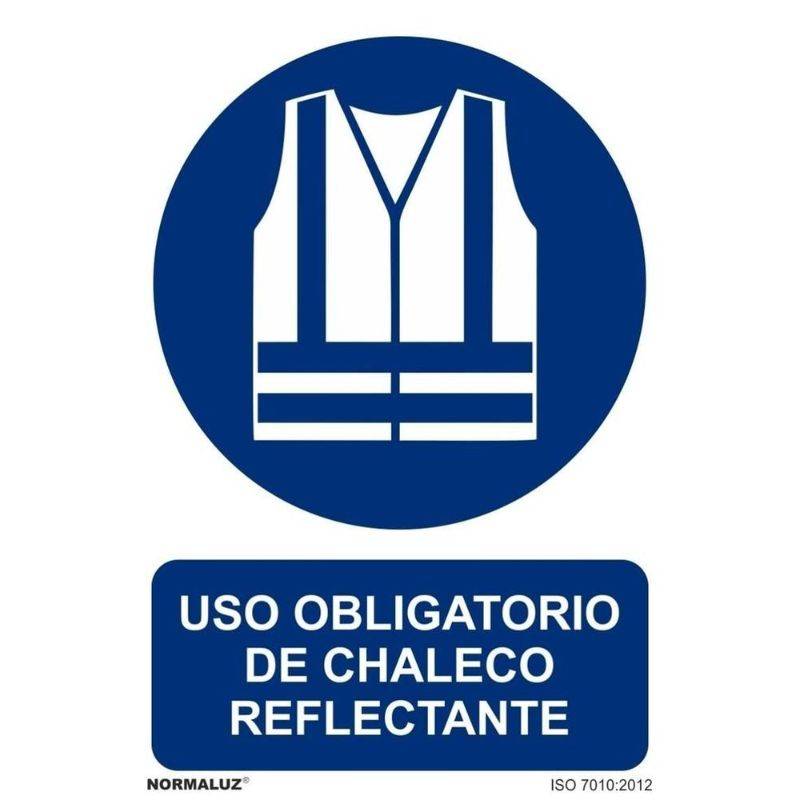 SEÑAL OBLIGATORIO CHALECO REFLECTANTE PVC