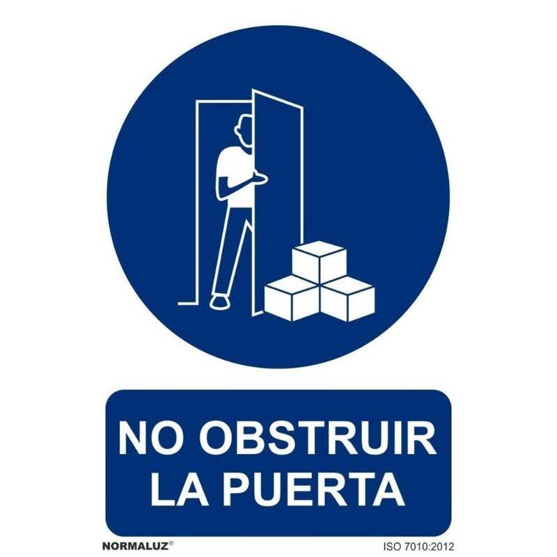 SEÑAL NO OBSTRUIR LA PUERTA PVC