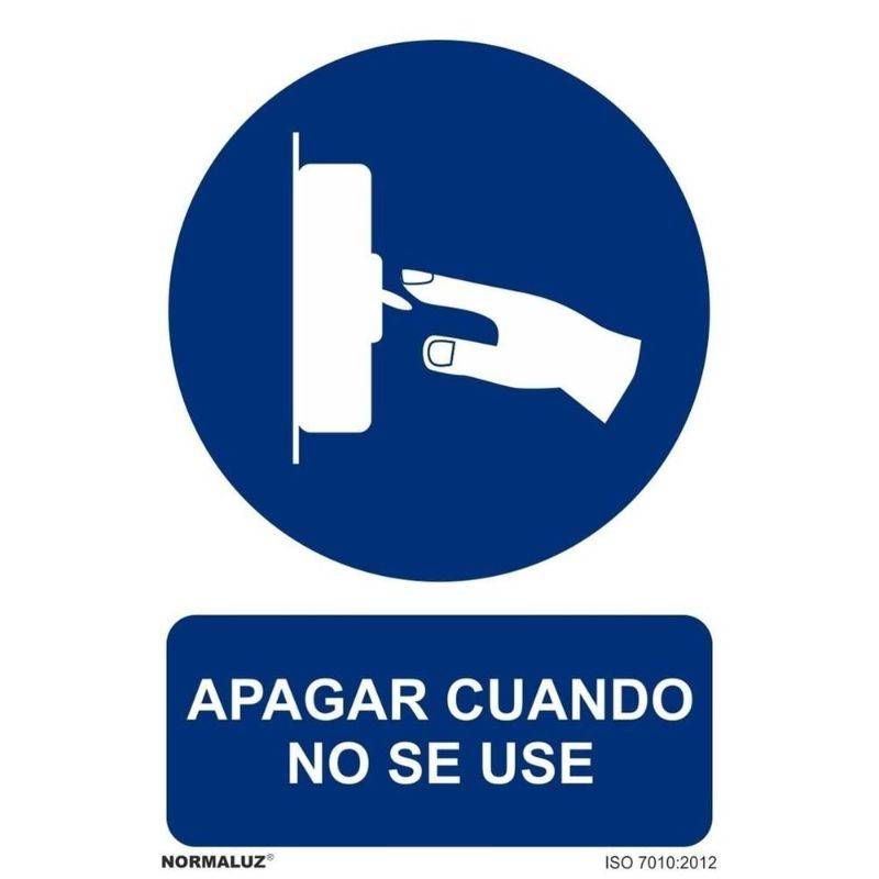 SEÑAL APAGAR CUANDO NO SE USE PVC