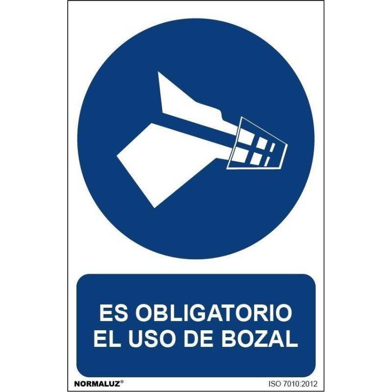 SEÑAL OBLIGATORIO BOZAL PVC