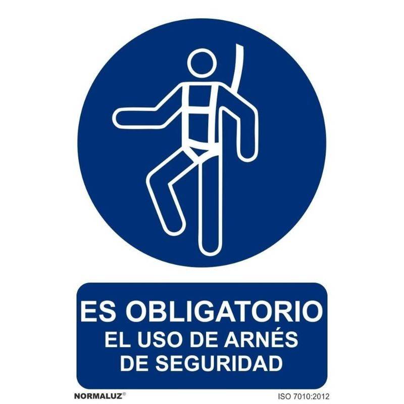 SEÑAL OBLIGATORIO EL USO DEL ARNES PVC
