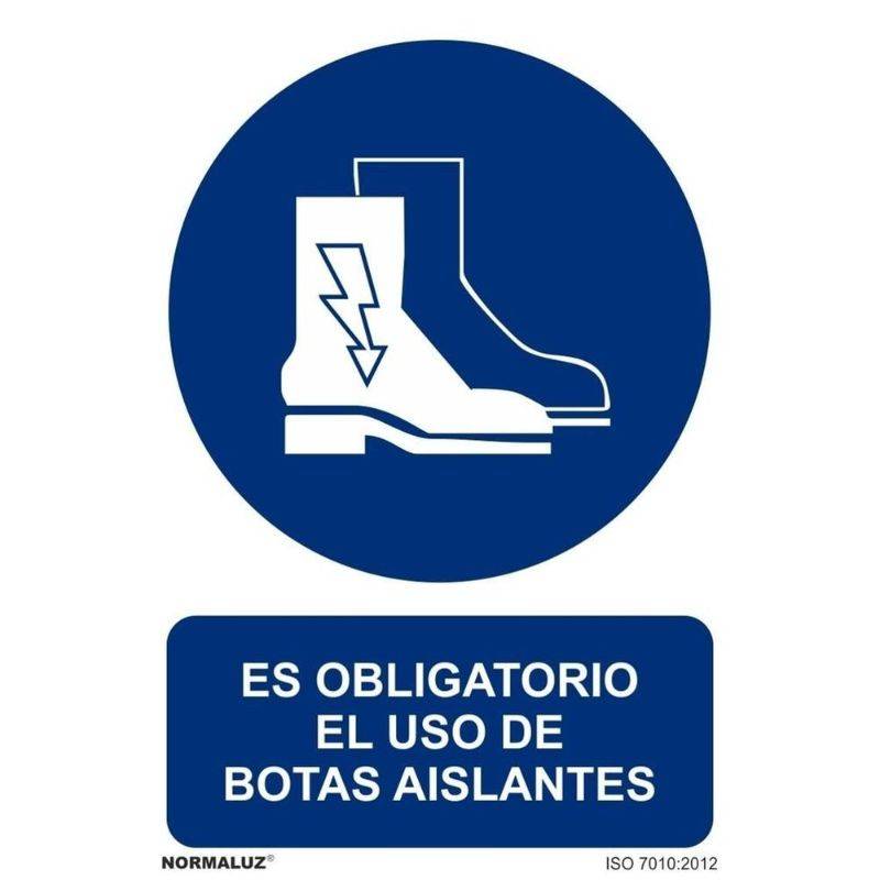 SEÑAL OBLIGATORIO USO DE BOTAS AISLANTES PVC