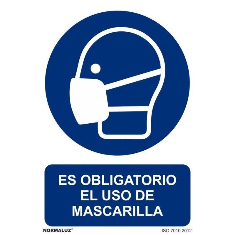 SEÑAL OBLIGATORIO USO DE MASCARILLA PVC