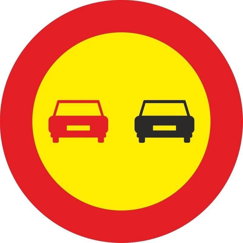 PLACA DE TRÂNSITO: PROIBIDA A ULTRAPASSAGEM, AÇO TERMO-REVESTIDO