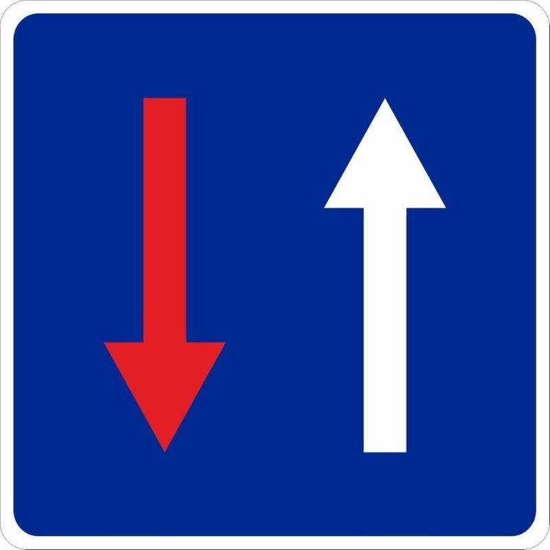 SEÑAL VIAL PRIORIDAD SENTIDO CONTRARIO