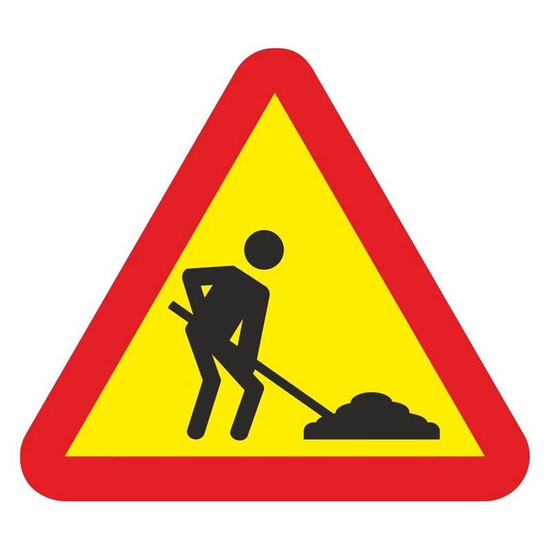 SEÑAL VIAL PELIGRO OBRAS