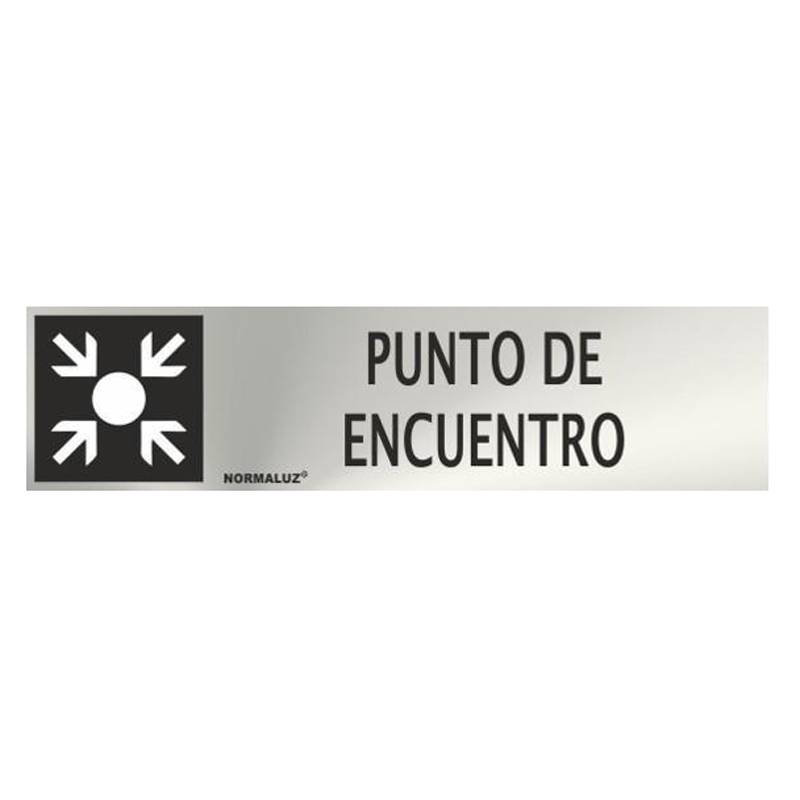 PLACA DE PONTO DE ENCONTRO EM AÇO INOXIDÁVEL