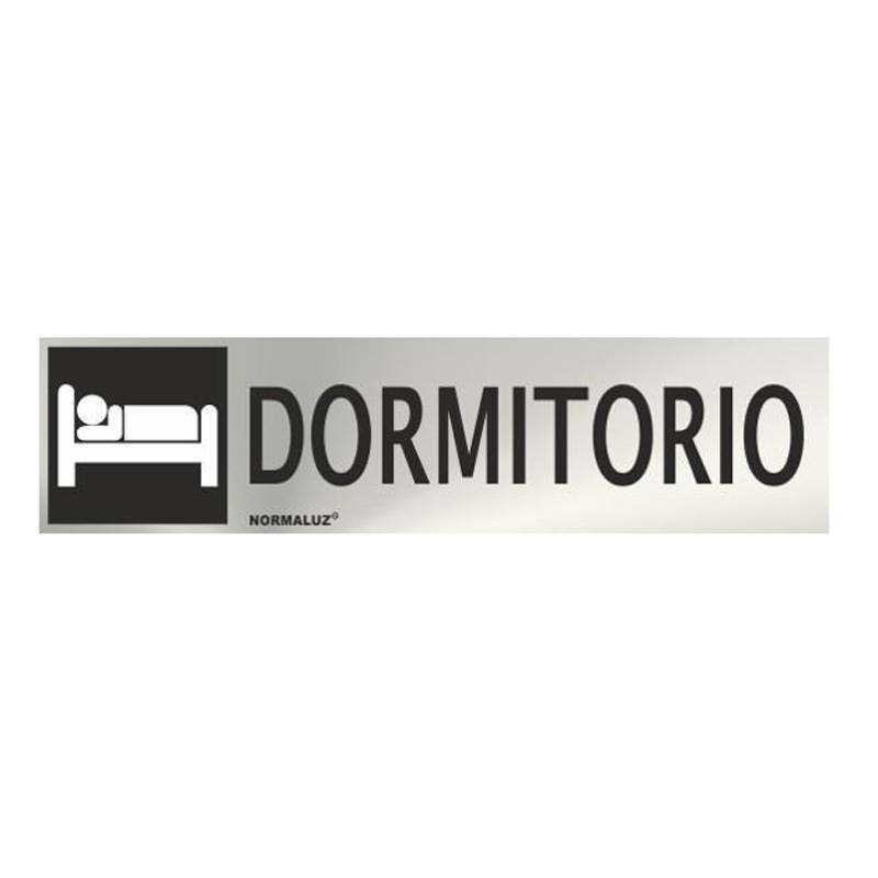 SEÑAL INOXIDABLE DORMITORIO