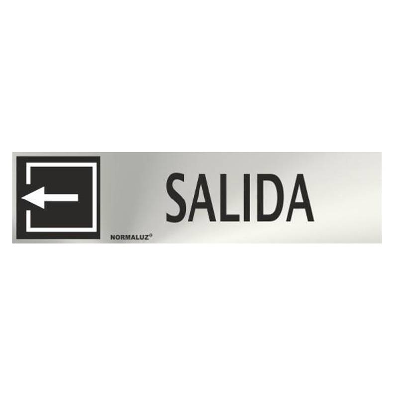 PLACA DE SAÍDA À ESQUERDA EM AÇO INOXIDÁVEL